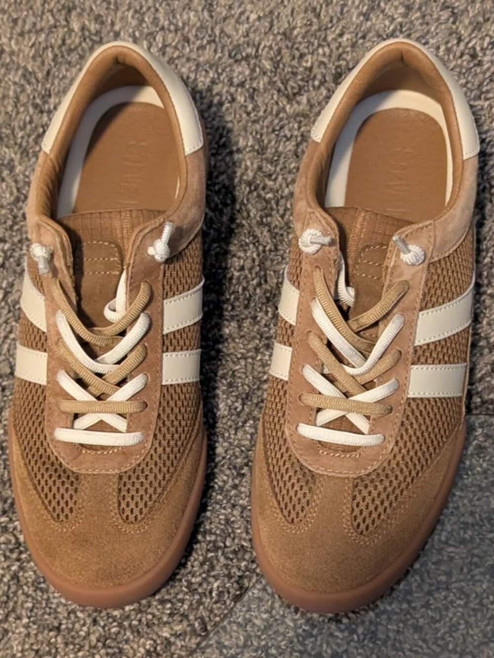 Steve Madden Verdict Suede Mesh Lace Up Sneakers - Picture 7 of 7